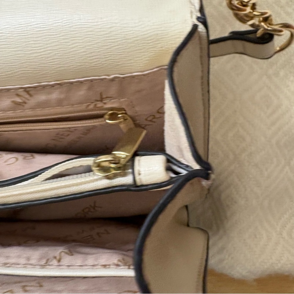 Marc New York Andrew Marc Cream Pearl Detail Crossbody Purse - Picture 15 of 16